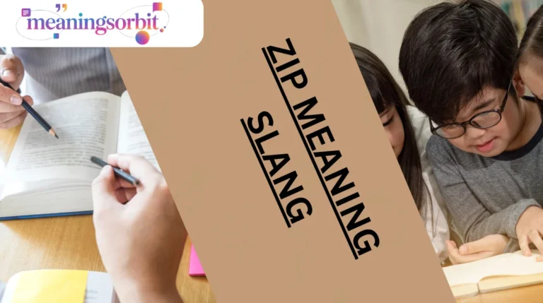 Zip Meaning Slang